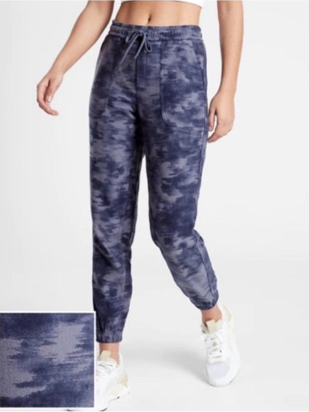 Women's Navy Tie dye Farallon Jogger Pants